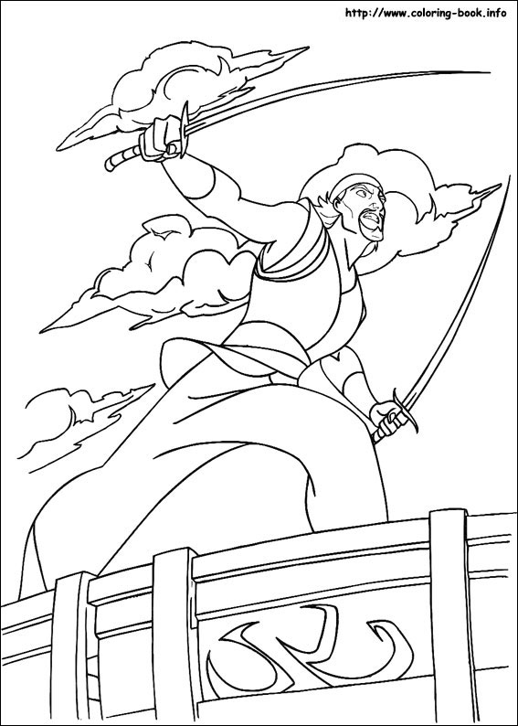 Sinbad coloring picture