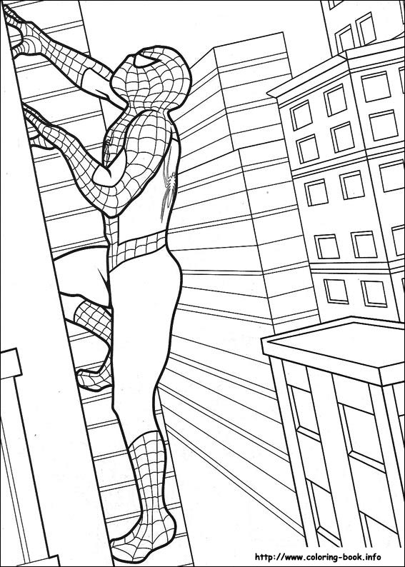 Spiderman coloring picture