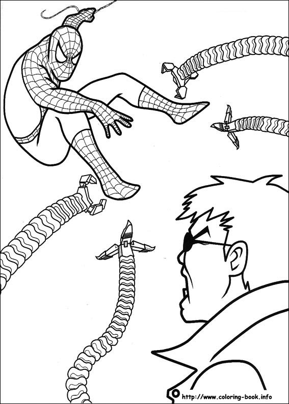 Spiderman coloring picture