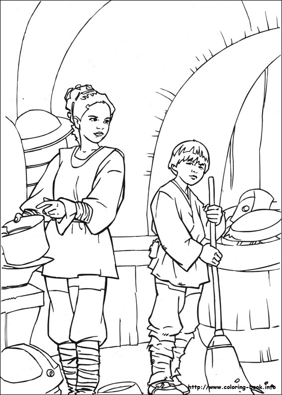 Star Wars Coloring Pages Padme Coloring And Drawing