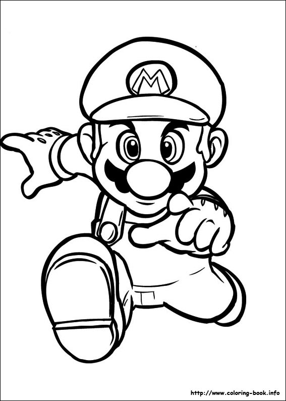 Super Mario Bros. coloring picture