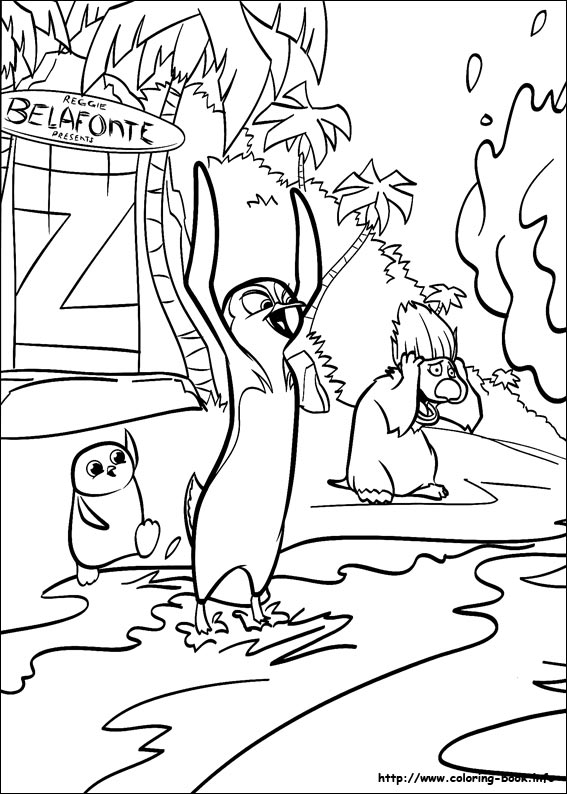 Surf's up coloring picture