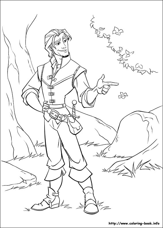 Tangled coloring picture