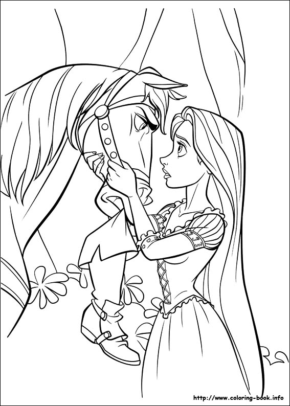 Tangled coloring picture