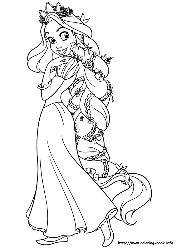 Tangled coloring picture