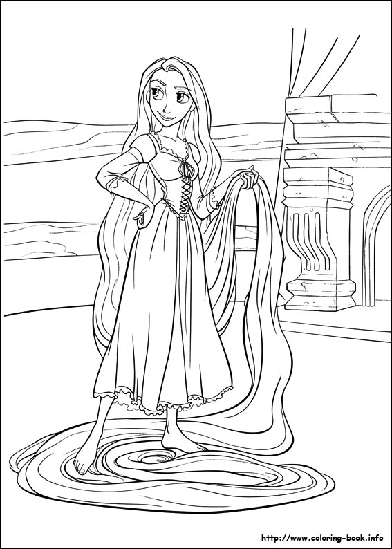 Tangled coloring picture