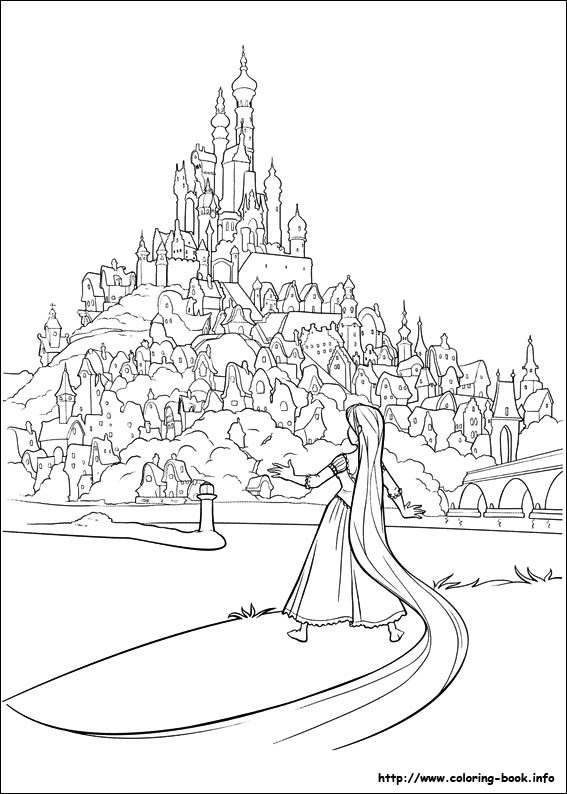 Tangled coloring picture