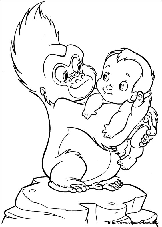 Tarzan coloring picture