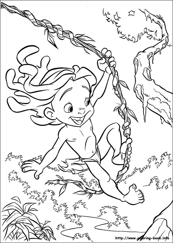 Tarzan coloring picture