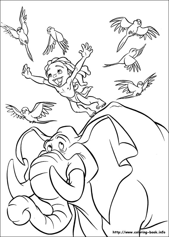 Tarzan coloring picture