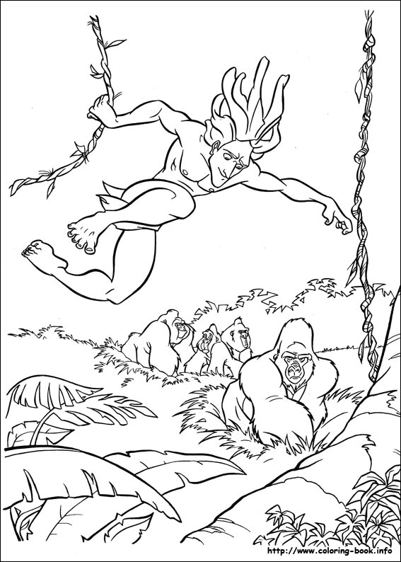 Tarzan coloring picture