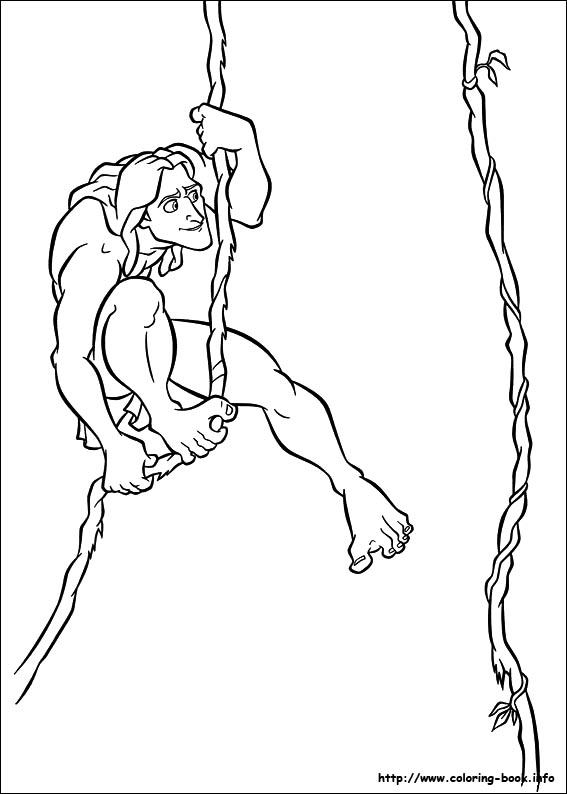 Tarzan coloring picture