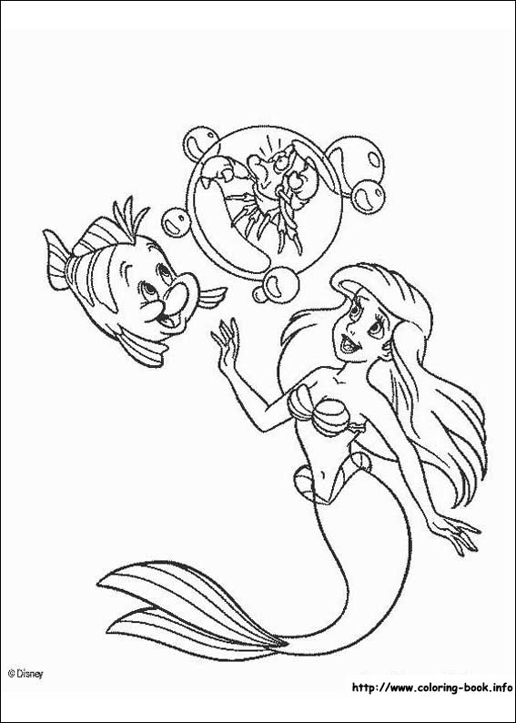 Coloriage Polochon  Mermaid coloring pages, Disney coloring pages, Nemo  coloring pages