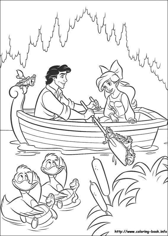 little mermade coloring pages