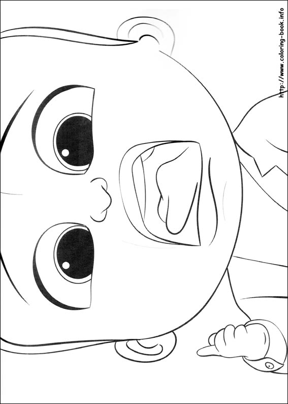 The Boss Baby coloring picture