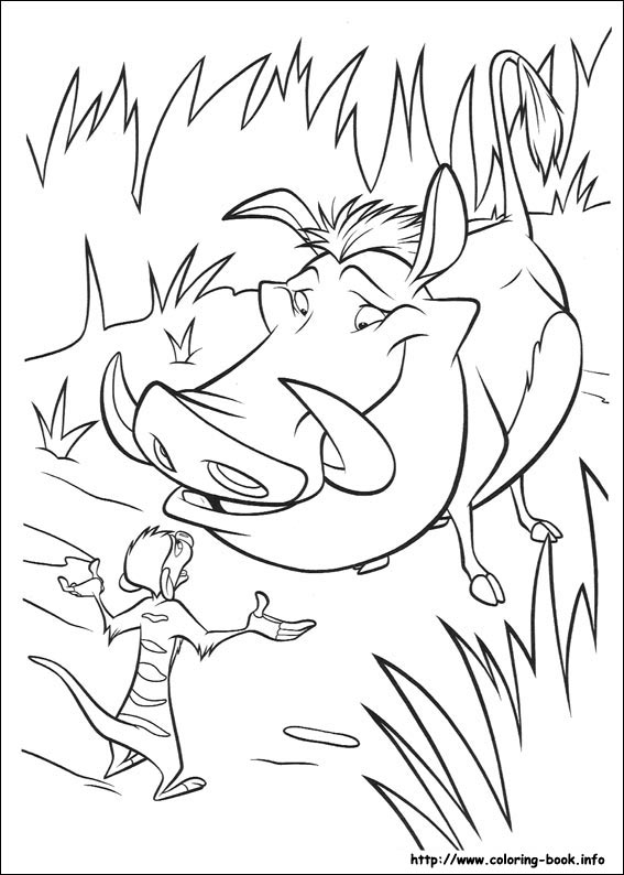 The Lion King coloring picture