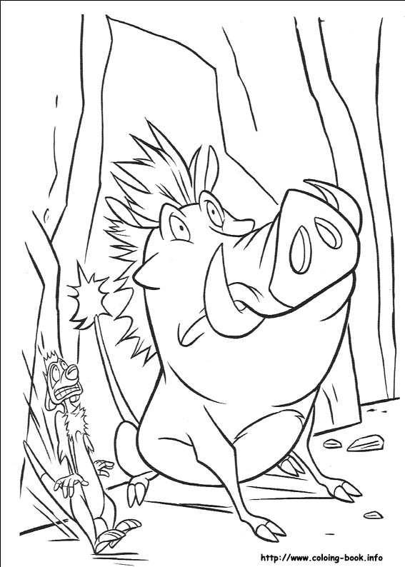 The Lion King coloring picture