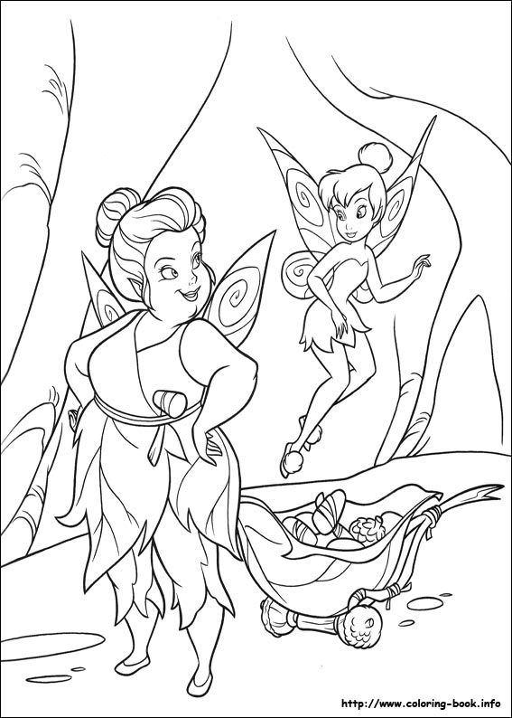 Tinkerbell coloring picture