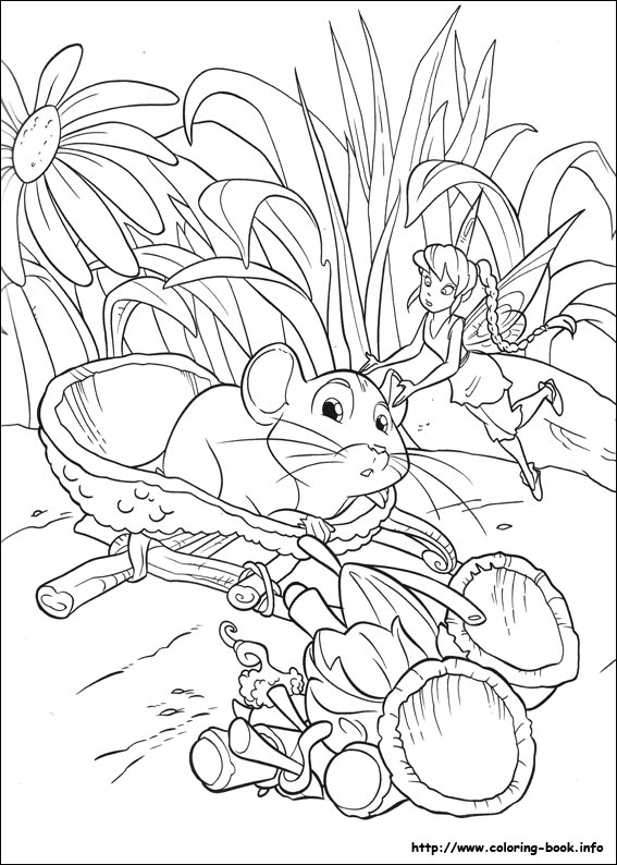 Tinkerbell coloring picture