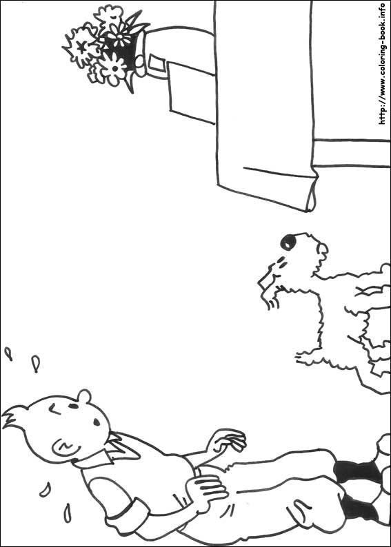 Tintin coloring picture