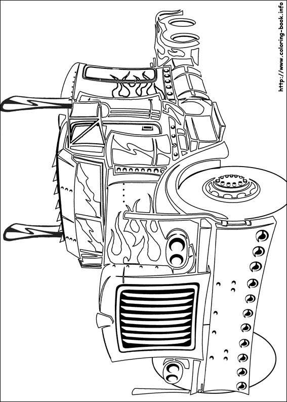 Transformers coloring picture