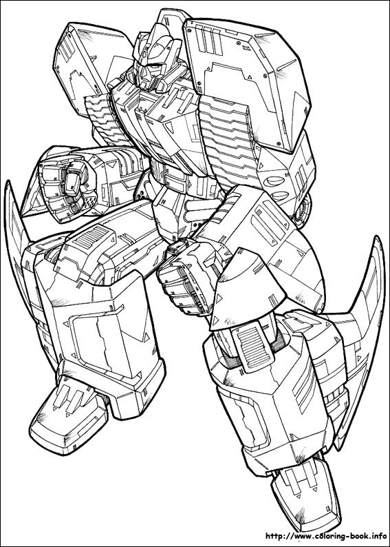 Transformers coloring picture