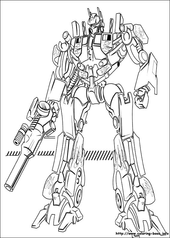 Transformers coloring picture