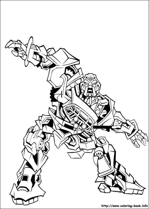 Transformers coloring picture