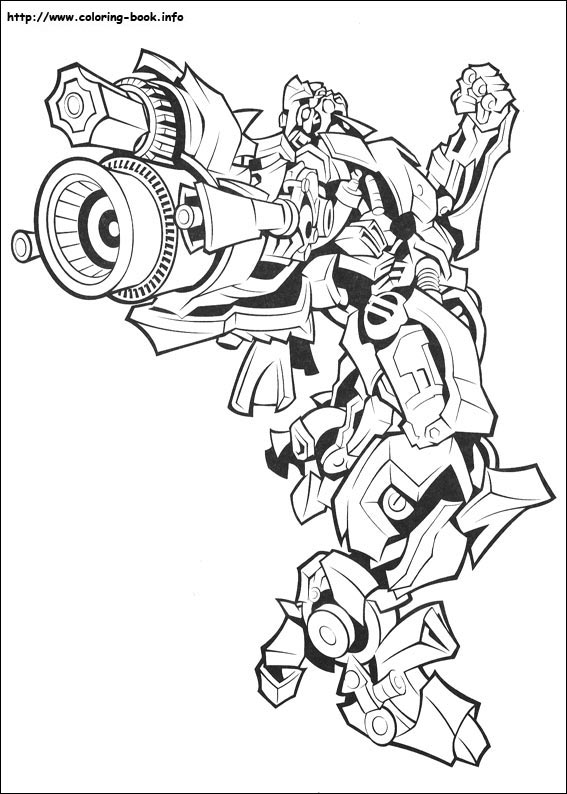 Transformers coloring picture
