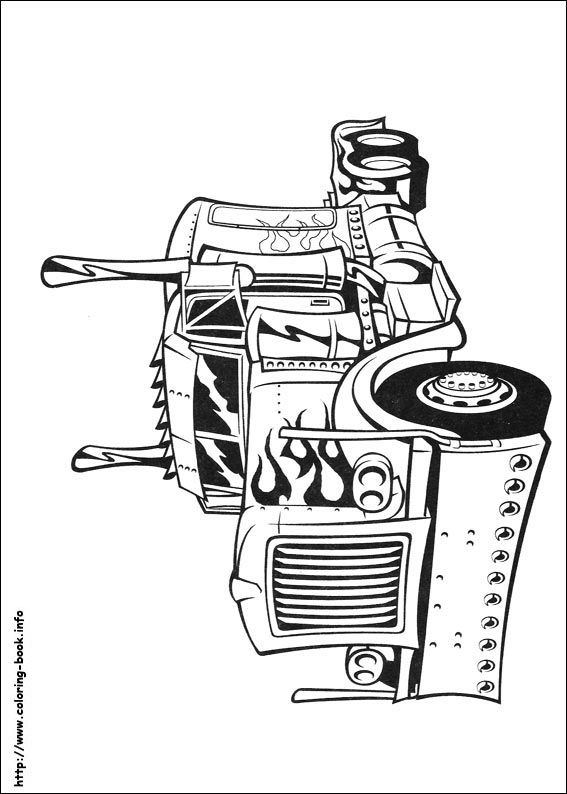 Transformers coloring picture