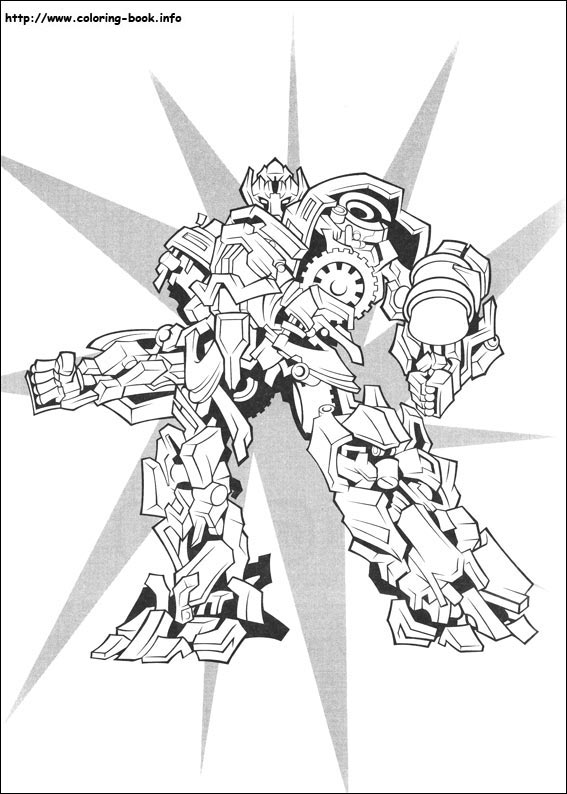 Transformers coloring picture