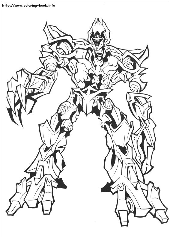 Transformers coloring picture