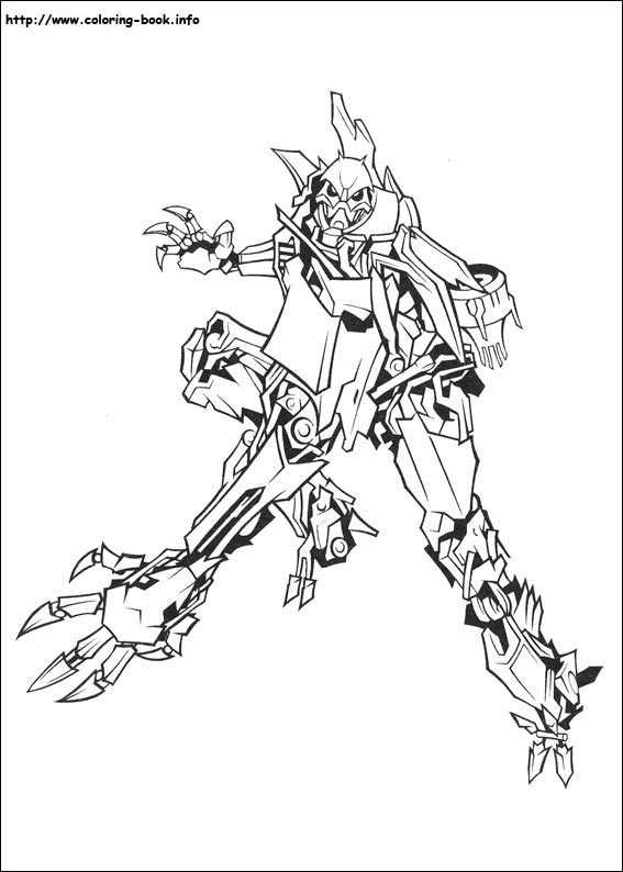 Transformers coloring picture
