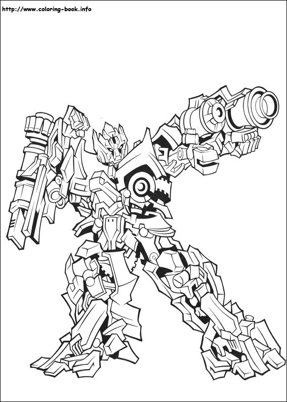 Transformers coloring picture