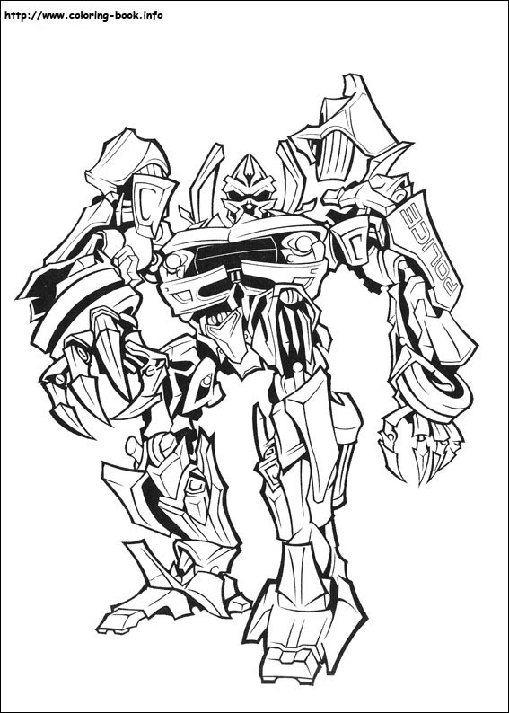 Transformers coloring picture