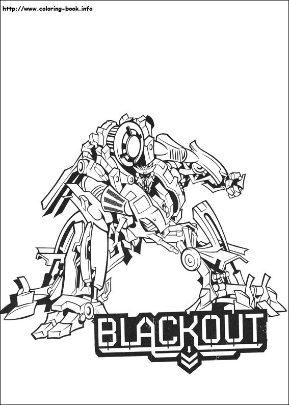 Transformers coloring picture