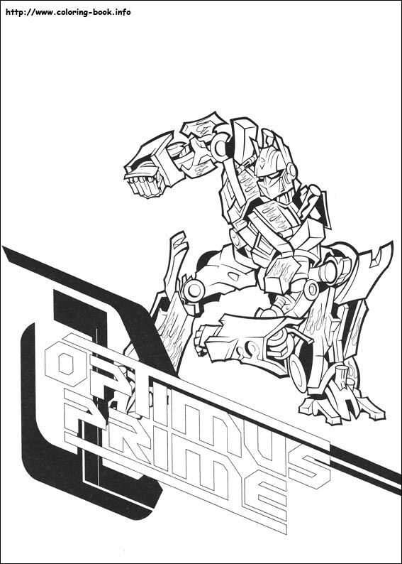 Transformers coloring picture