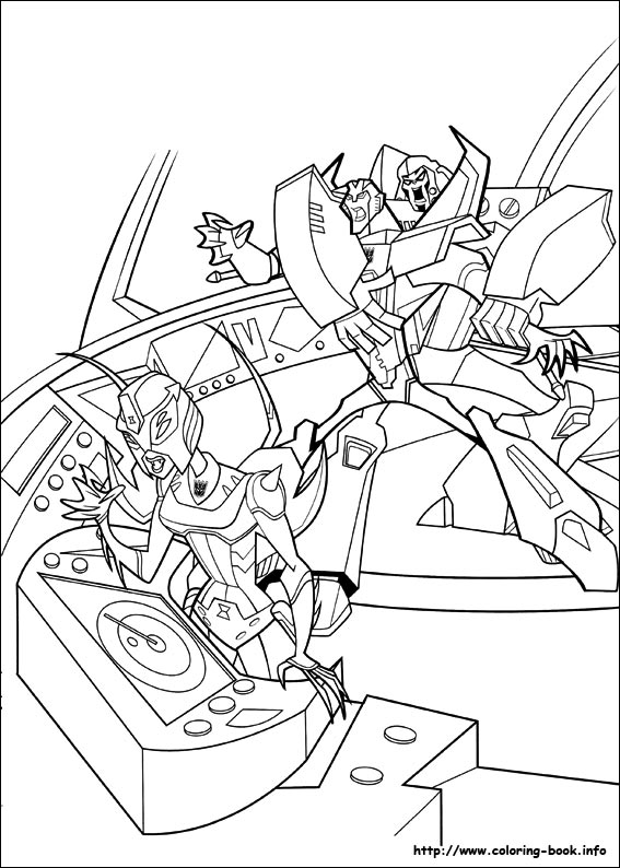 Transformers coloring picture