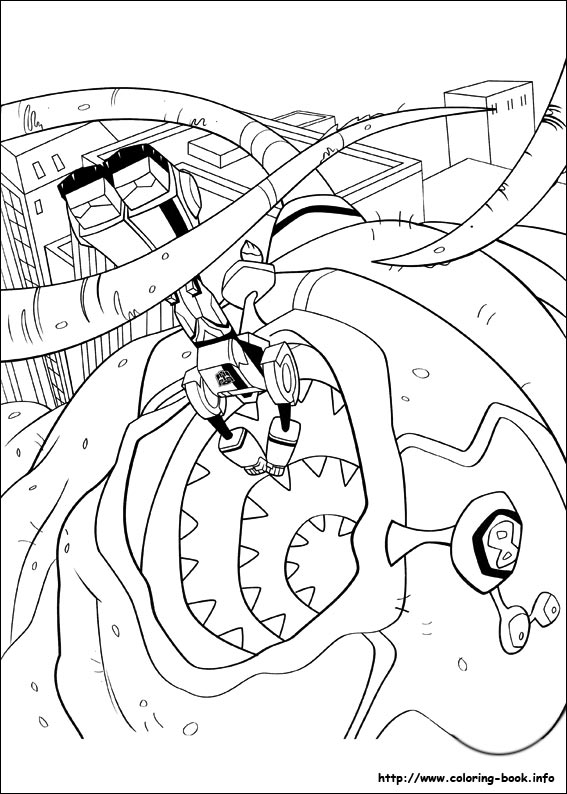 Transformers coloring picture
