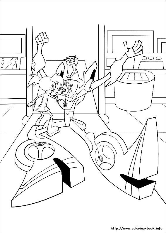 Transformers coloring picture
