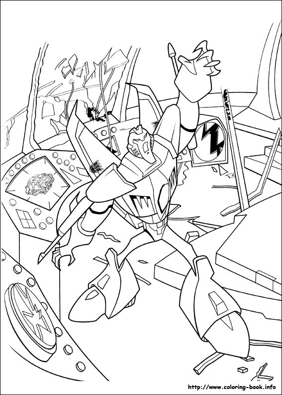 Transformers coloring picture