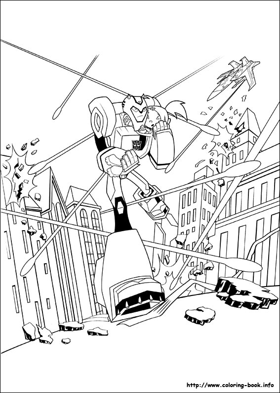 Transformers coloring picture