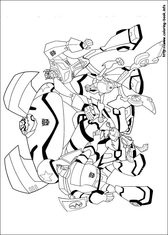 Transformers coloring picture