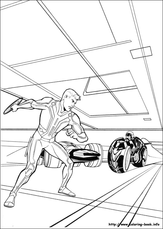 Tron coloring picture