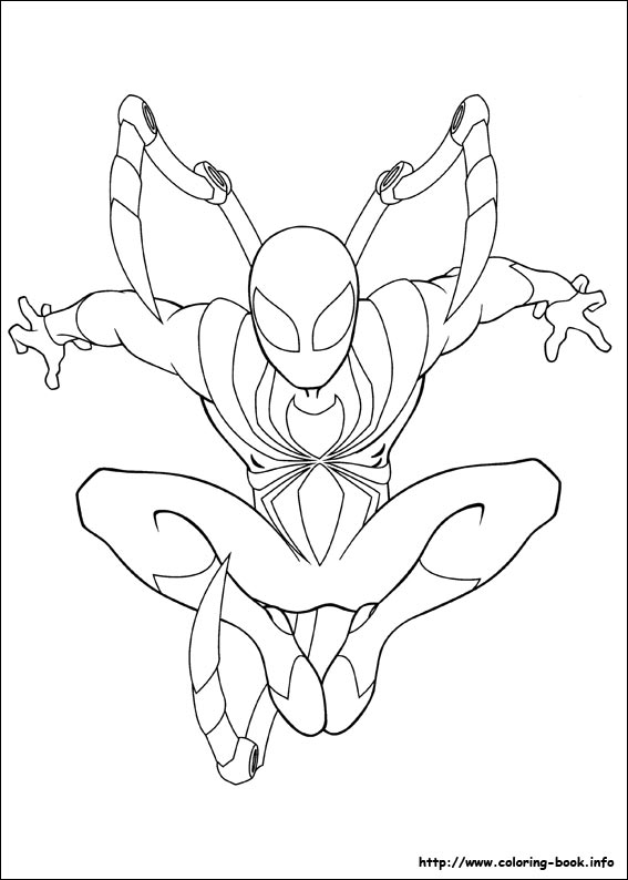 Ultimate Spider-Man coloring picture
