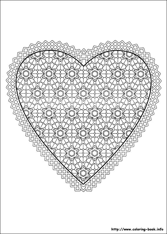 Valentine's Day coloring picture