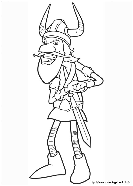 Vicky the Viking coloring picture