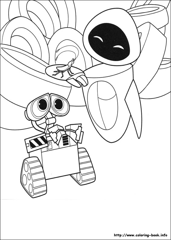 Wall-E coloring picture