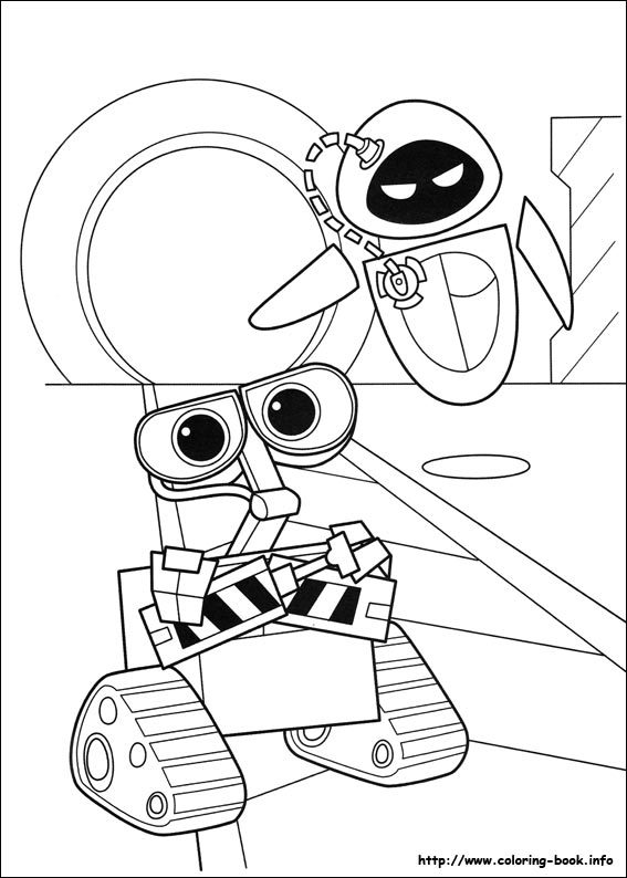 Wall-E coloring picture