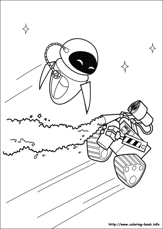 Wall-E coloring picture